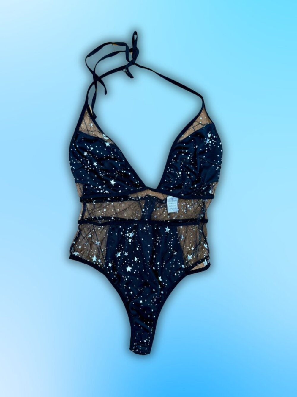[NASTY GAL] Sheer Star Bodysuit